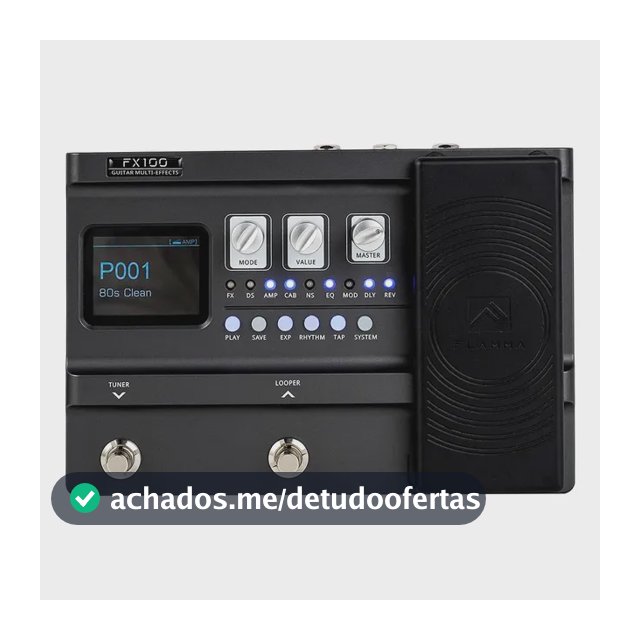 Pedaleira Multi Efeitos Guitarra Flamma Fx100