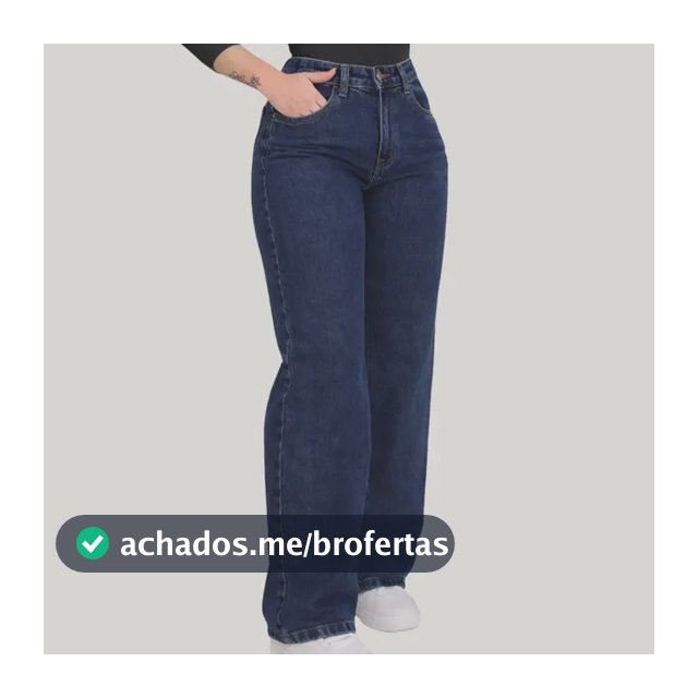 Calça  Wide Leg Juvenil Calca Jeans Feminina  Pantalona