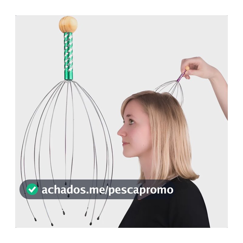 2 Massageador De Cabeça 12 Pontas Anti Stress Relaxante Sortido
