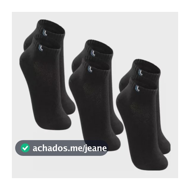 Kit 3 Pares De Meia Cano Curto Lupo Com Ventilação