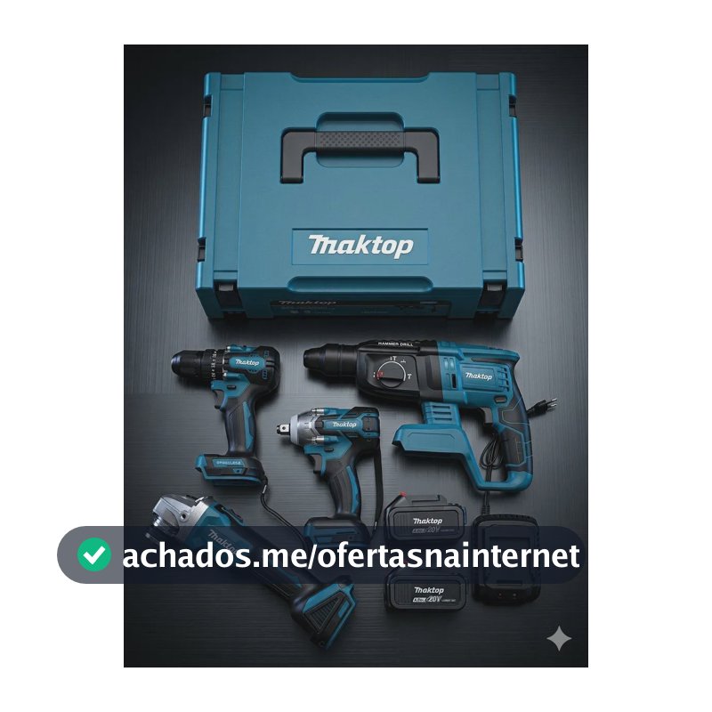 Kit 4 Ferramentas A Bateria 20v Encaixe Makita Com Maleta