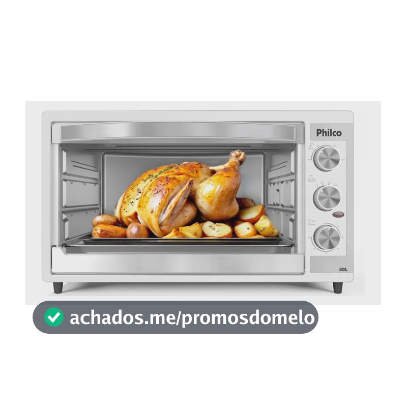 Forno Elétrico Philco 50L Branco Dupla Resistência PFE52B