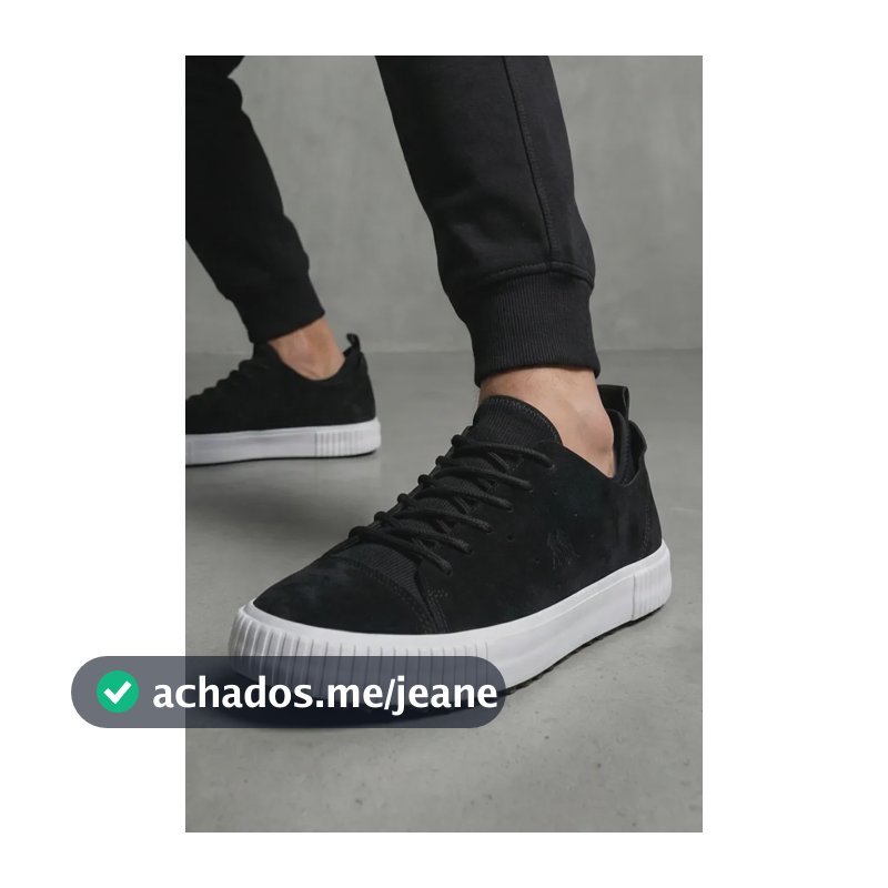Tênis Casual Camurça Conforto Premium Polo Wear Preto Preto 41 Br