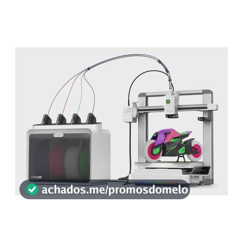 Impressora 3D Creality Maker Sparkx I7 Combo Multicolorida, para Foto 3D sem Modelagem