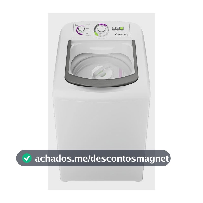 Máquina de Lavar Consul 10 kg Dosagem Econômica - CWB10BB Branca
