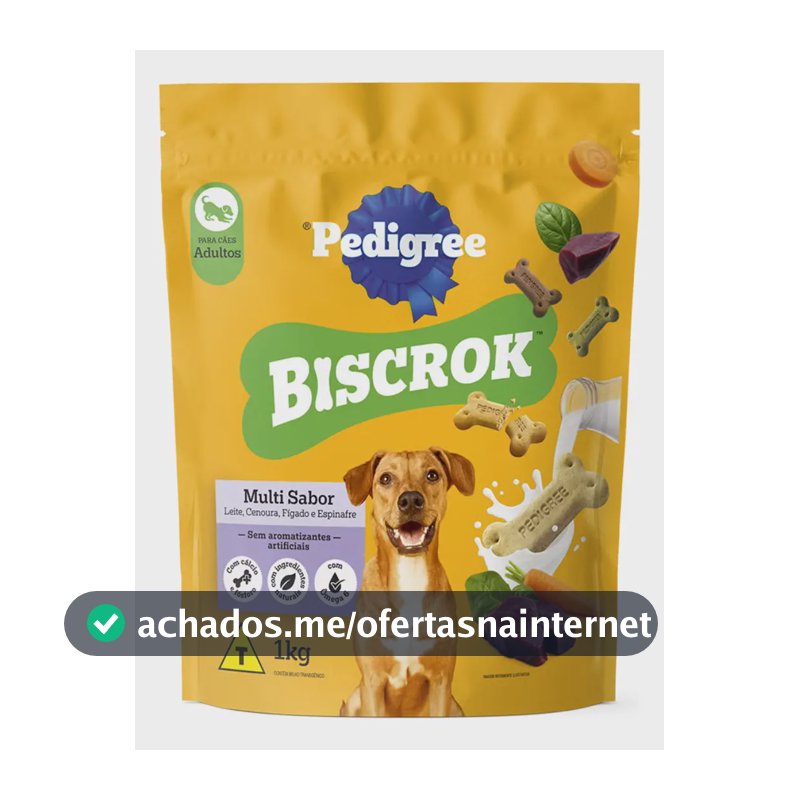 Pedigree Biscrok Petisco para Cachorro Adulto Multi Sabor 1kg