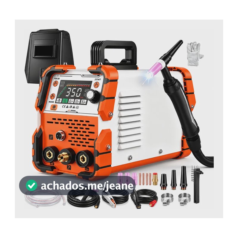Máquina De Solda Tig Alta Frequência Pulsada 350a Aitoolzo Laranja 127/220v