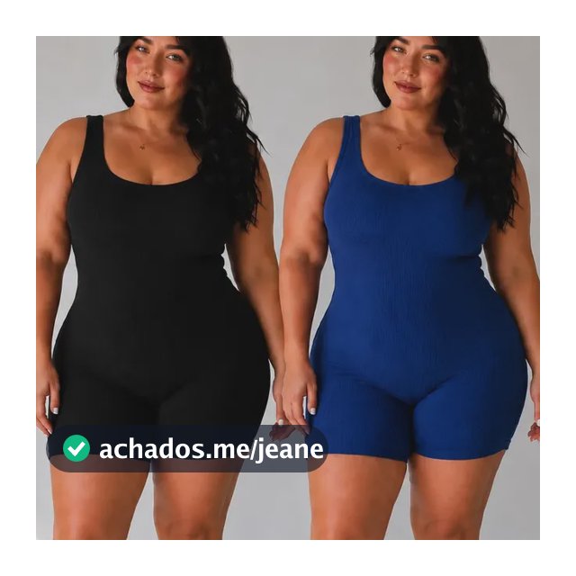 Kit 2 Macacões Tamanho Grande G Ao G3 Plus Size Ribana