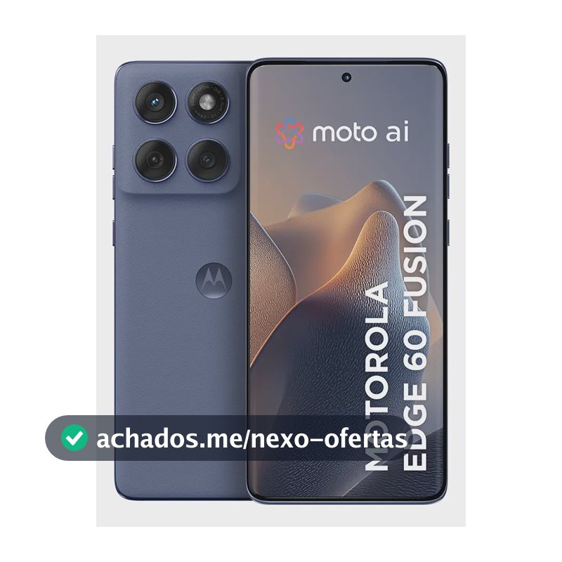 Smartphone Motorola Edge 60 Fusion 5g - 256gb 8gb Ram+8gb Ram Boost, 50mp Sony Ai Camera Ip68 Nfc - Cinza Vegan Leather