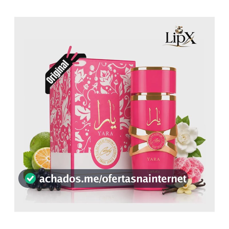 Perfume Árabe Yara Candy Lattafa Feminino Edp 100 Ml