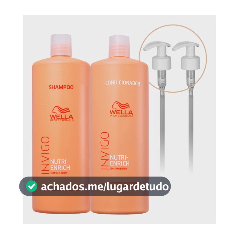 Kit Wella Invigo Nutri Enrich Shampoo E Condicionador 2 L [original]