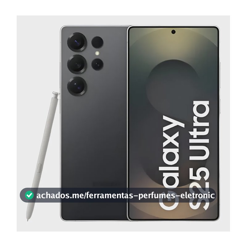 Celular Samsung Galaxy S25 Ultra 5g, 256gb, 12gb, Câm. Quád. Titanium Black
