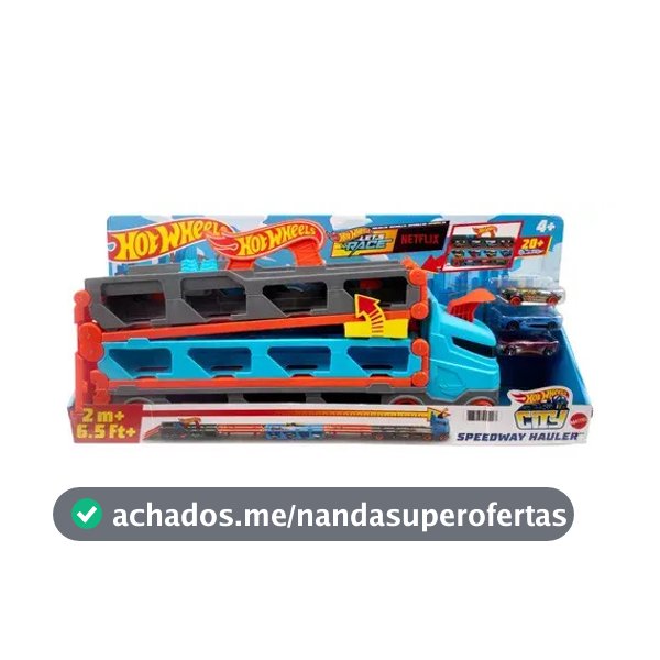 Pista de Carrinho com 3 Carrinhos Hot Wheels Guincho Mattel GVG37