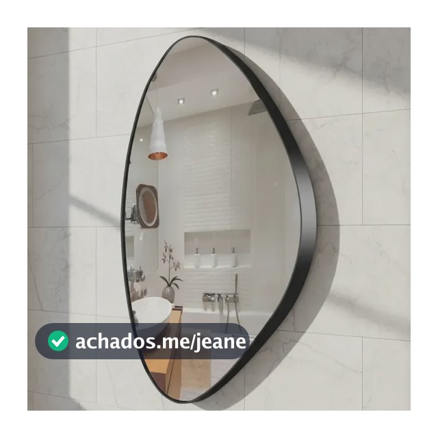 Espelho Decorativo Banheiro Orgânico 60x40cm Sala E Hall