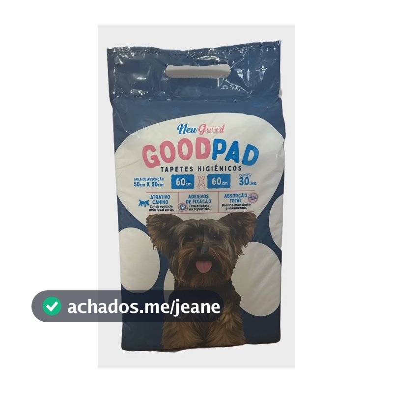 Tapete Higiênico Pet Confortável Atrativo Canino 30 Unidades