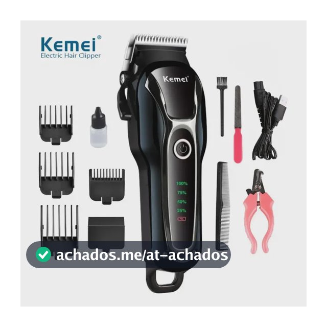 Máquina de Tosa Kemei 1991 Sem Fio 5 W para Cachorros