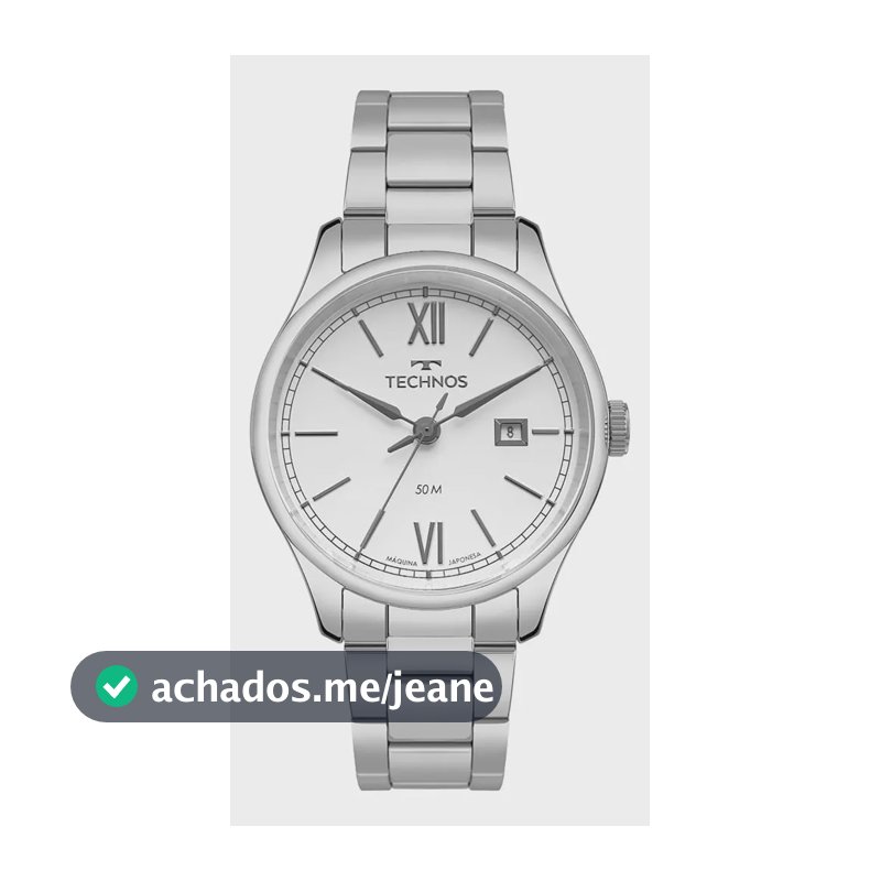 Relógio Technos Masculino Executive Prata - 2115tyx/1k Prata