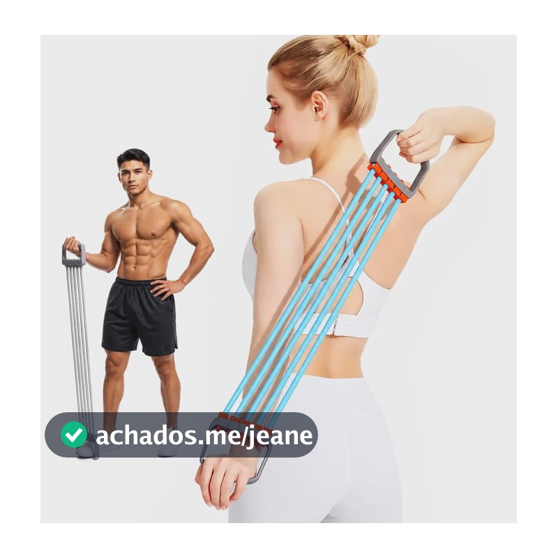 Elástico Extensor Musculação Pegadores Resistência 30/150lb Azul-claro