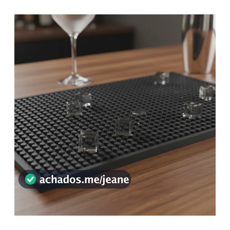 Tapete Barmat 30x45cm Bar Mat Porta Copos Escorredor Drinks