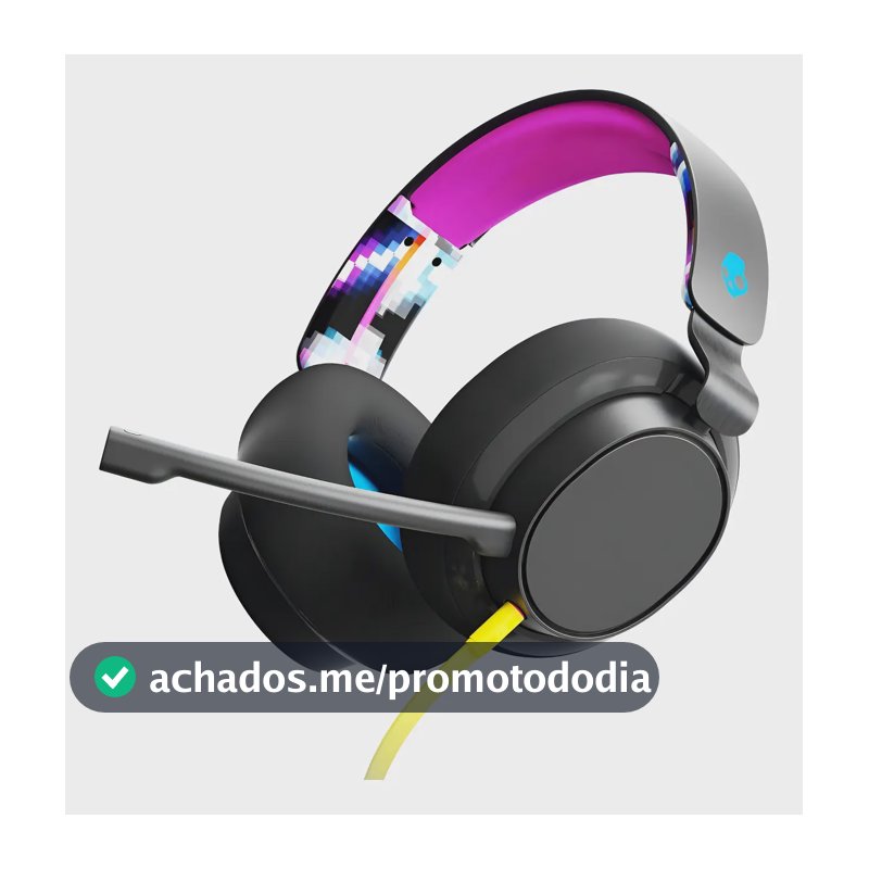 Headset Gamer Skullcandy Slyr Com Fio Xbox Ps5 Pc Preto Preto
