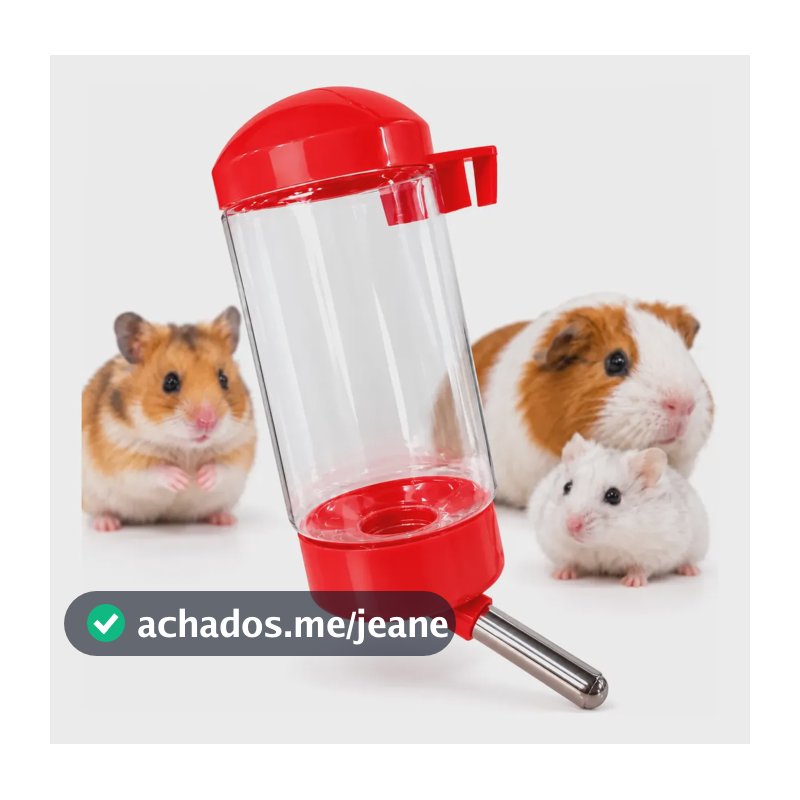 Bebedouro 400 Ml Chinchila Coelho Porquinho Da Índia Hamster