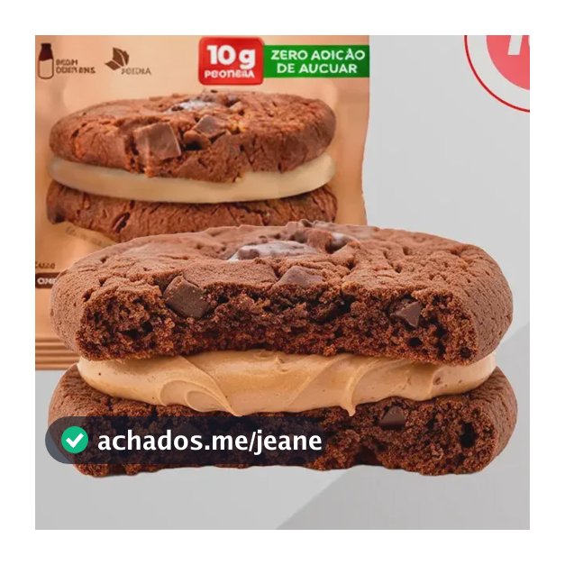 Protein Cookie Topway Chocolate Com Avelã Sem Açúcar 10 Un 45g