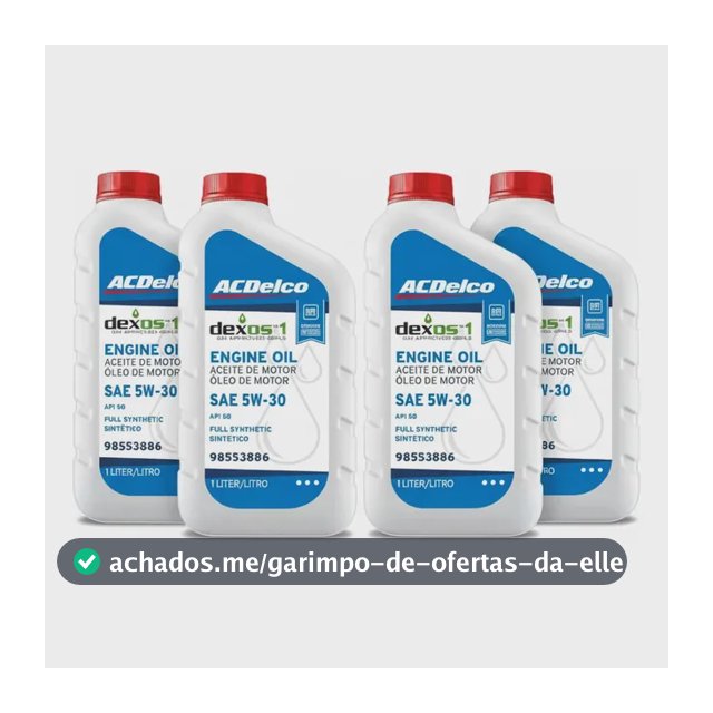4 Litro Óleo Sintético Sae 5w30 Dexos1 Gen.3 Acdelco