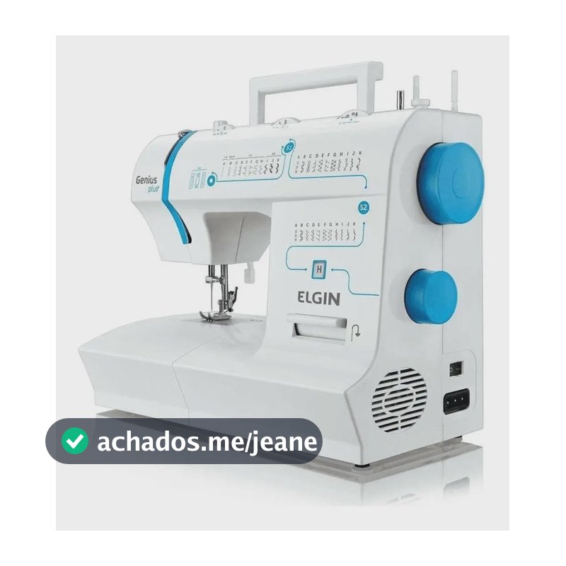 Máquina De Costura Genius Plus Jx-4035 Elgin Cor Branco