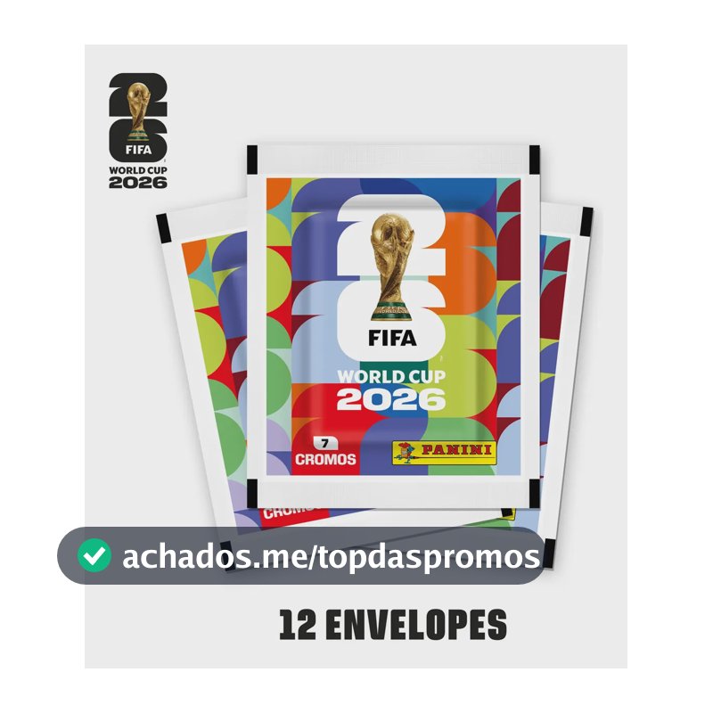 Copa do Mundo da Fifa 2026™ Kit com 12 envelopes de figurinhas Fifa World Cup 2026™ - Panini - Capa Mole