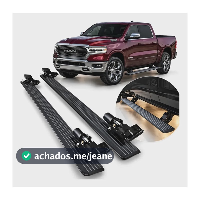 Kit Estribo Elétrico Retrátil Dodge Ram 1500 Ano 2020 - 2026