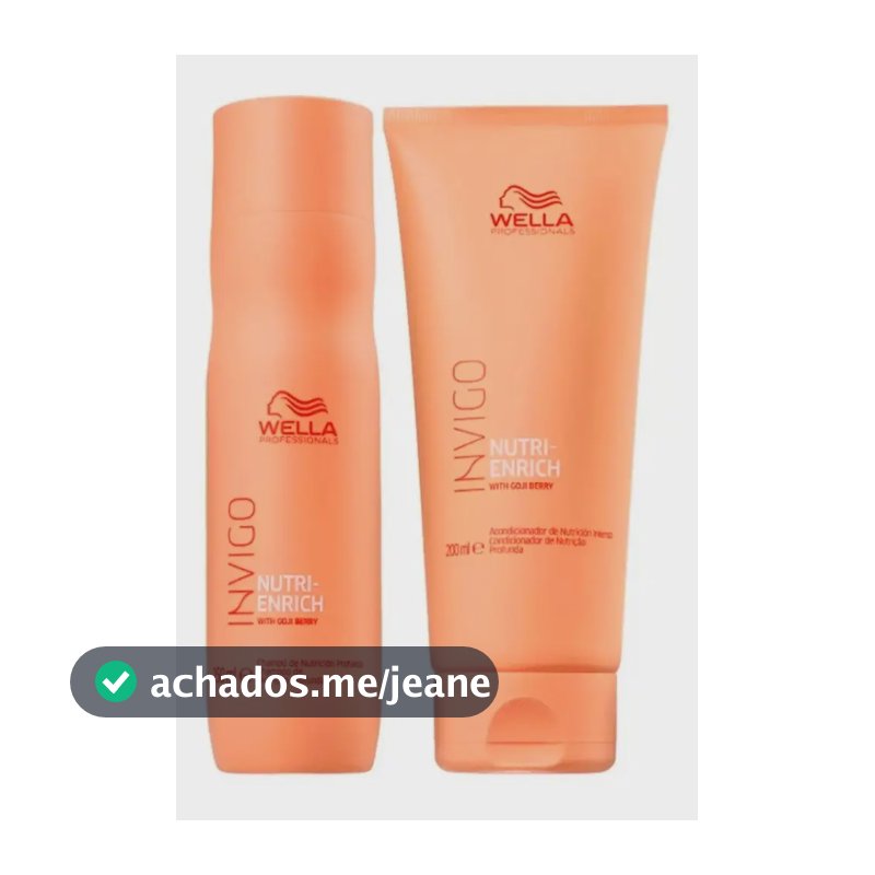 Wella Invigo Nutri Enrich Shampoo 250ml + Cond. 200ml