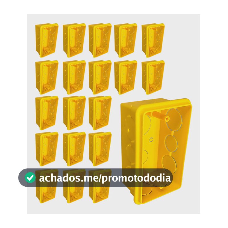 Kit 20 Caixas De Luz 4x2 Reforçada Para Tomada E Interruptor