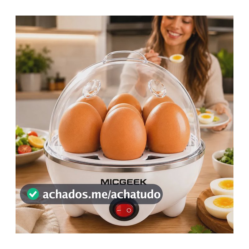 Cozedor De Ovos Automático Panela A Vapor Elétrica Legumes Elétrica Portátil Prático Rápido 7 Ovos Em 5min Micgeek