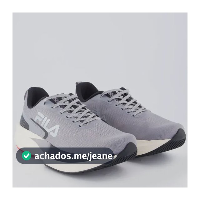 Tênis Fila Racer Fastpace Cinza E Preto