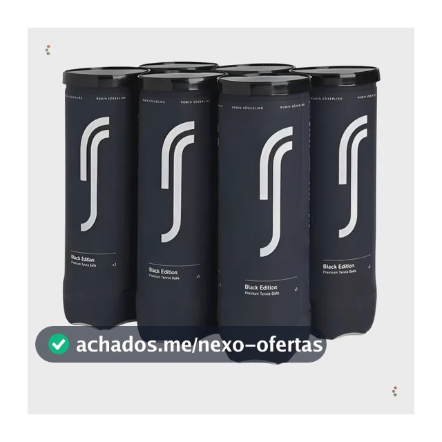 Bola De Tênis Robin Soderling -black Edition -pack C/6 Tubos