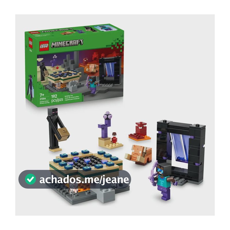 Lego Minecraft Jornada do Portal do Nether e do End 21584