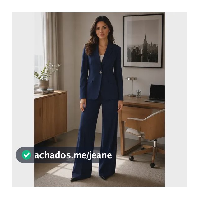Conjunto Feminino Blazer+ Calça Pantalona Elegante Chic