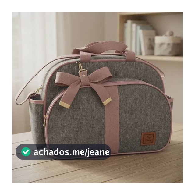 Bolsa Maternidade Kind Baby Rosa /marinho Multifunção Laço