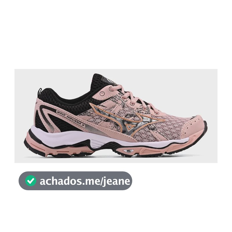Tênis Mizuno Nirvana 9 Feminino Masculino Promoção Rose 38 Br