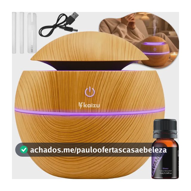 Difusor De Ambiente Eletrico Ultrassônico Oleos Essenciais Sortido 127/220v