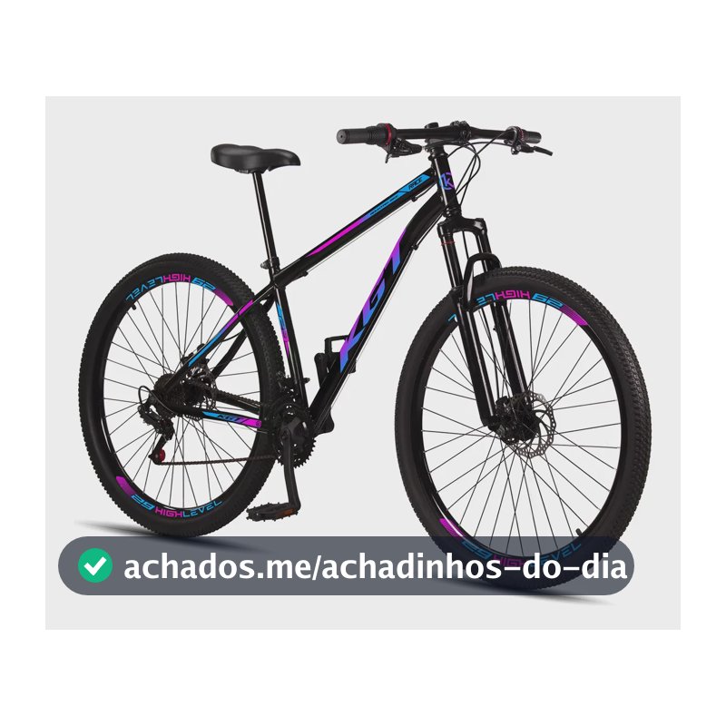 Bicicleta Aro 29 Aço Carbono Freios A Disco Suspensão 21 Vel Preto - Azul - Rosa 17