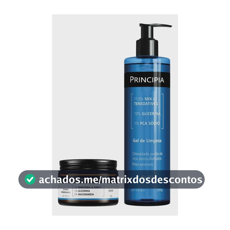 Principia Kit Limpeza E Hidratação Para O Dia A Dia