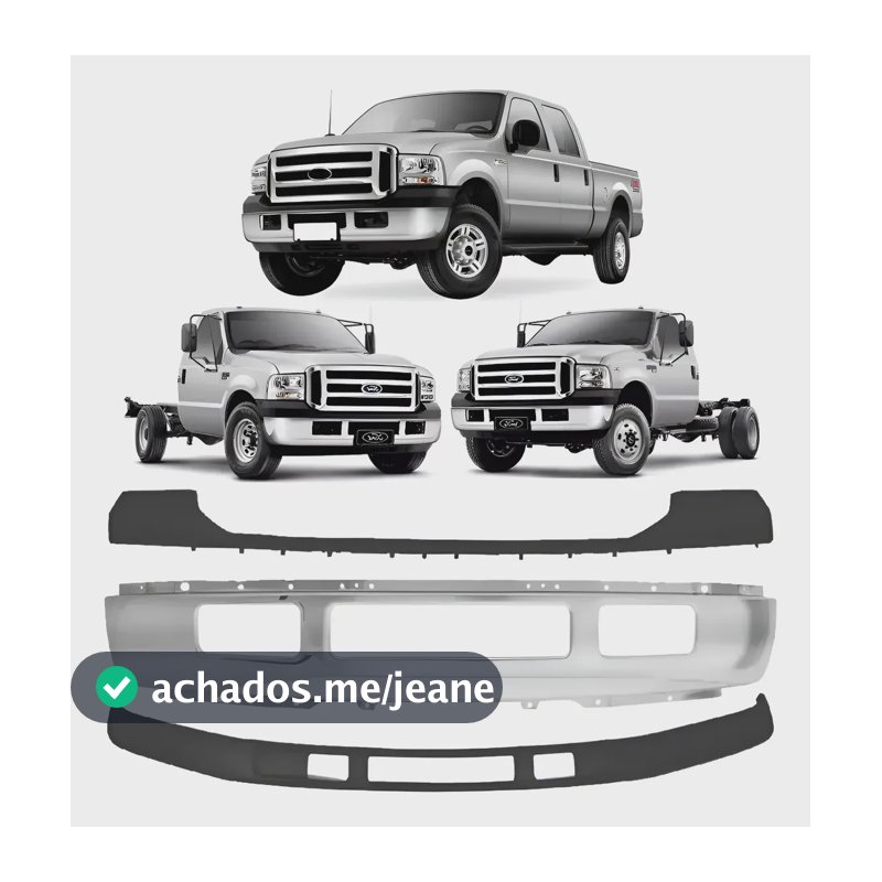 Parachoque Dianteiro F250 F350 Cromado 2007 A 2016 03 Peças Cromado
