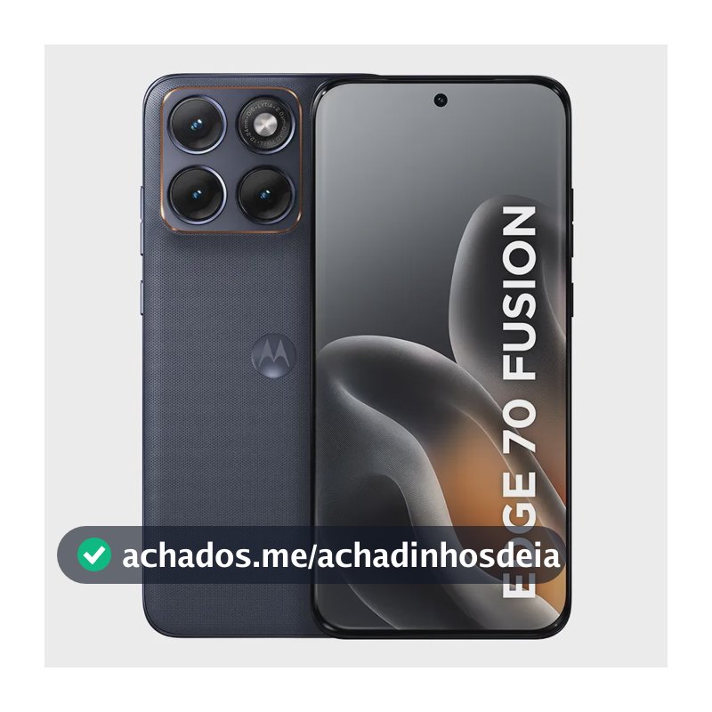 Smartphone Motorola Edge 70 Fusion 5g - 256gb 12gb Ram + 12gb Ram Boost, Camera 50mp Sony Lytia 710, Tela 1.5k Extreme Amoled 144hz - Grafite