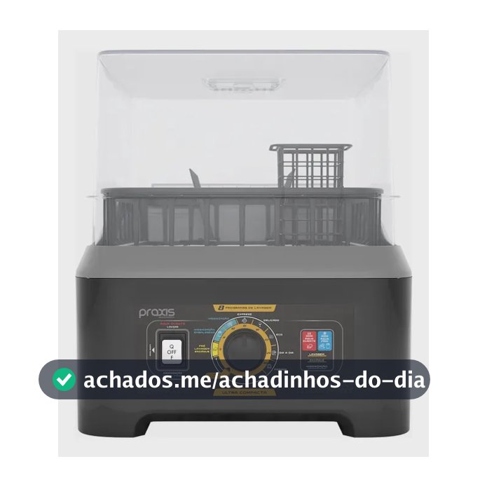 Lava Louças Praxis Portátil Llpp Semi-automática Preto