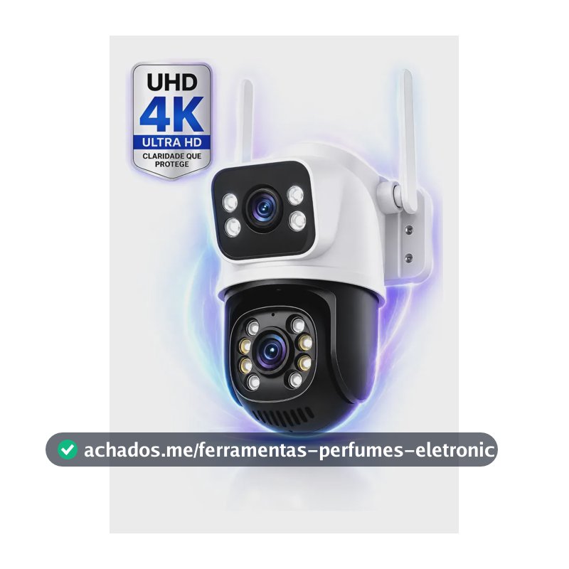 Câmera Segurança Ip Externa Wifi A28 App Icsee À Prova Dágua Ip66 Dome Lente Dupla Lentes 2 Em 1 Vigilancia Visão Noturna Infravermelho 4k Uhd Nova Geração Lançamento 2026 Nexgen