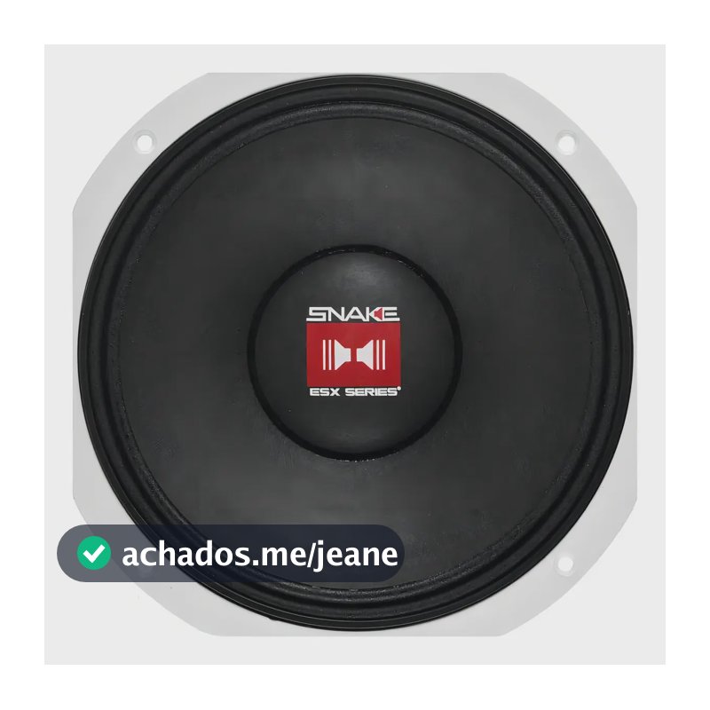 Woofer Snake ESX 810 10'' 450W RMS Médio Grave Carro Caminhonete