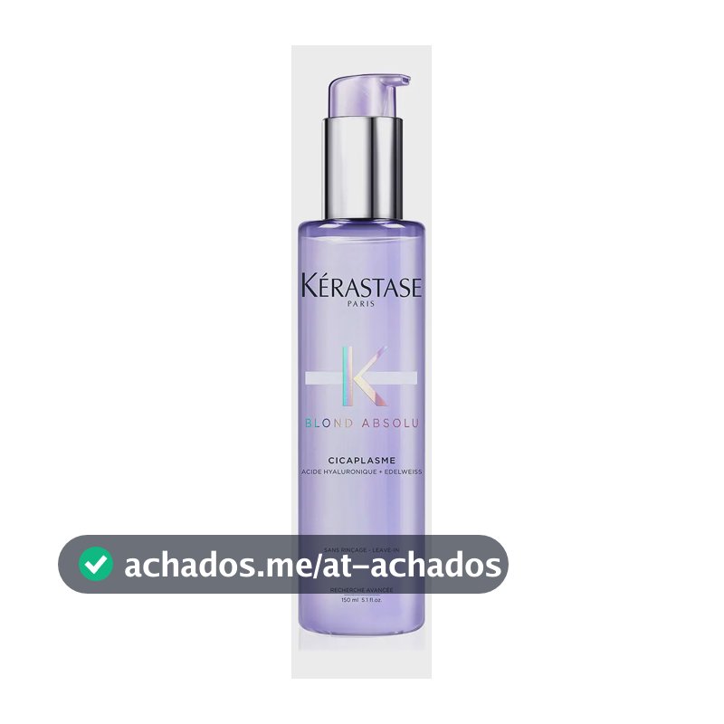 Kérastase Blond Absolu Cicaplasme Sérum Termoprotector para Cabelo Loiro, Tingido ou Descolorido, Sem Enxágue, com Filtro UV, Protege, Nutre e Controla o Frizz, 150 ml