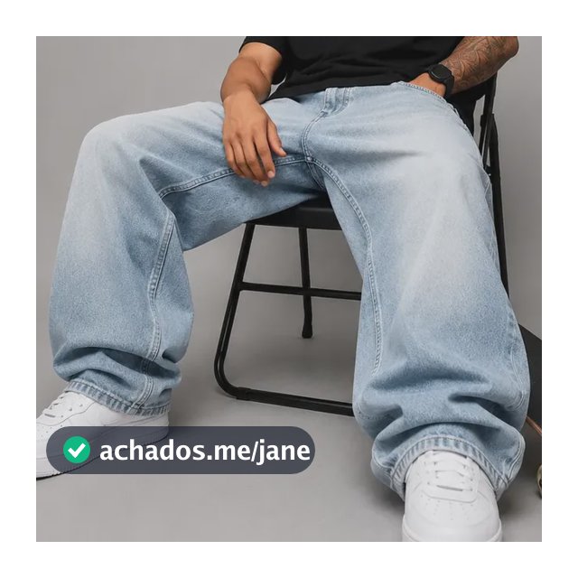 Calça Bag Masculina Jeans Balão Casual Moderna Estilo Larga