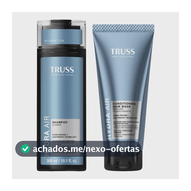 Kit Truss Hydra Air - Shampoo 300ml + Condmask Máscara Condi